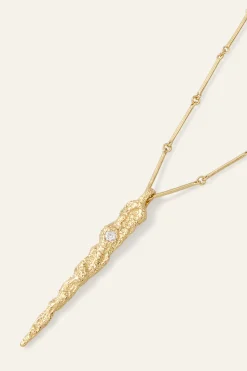 ANGELA long zircon necklace