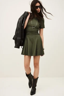 AURA patterned mini dress