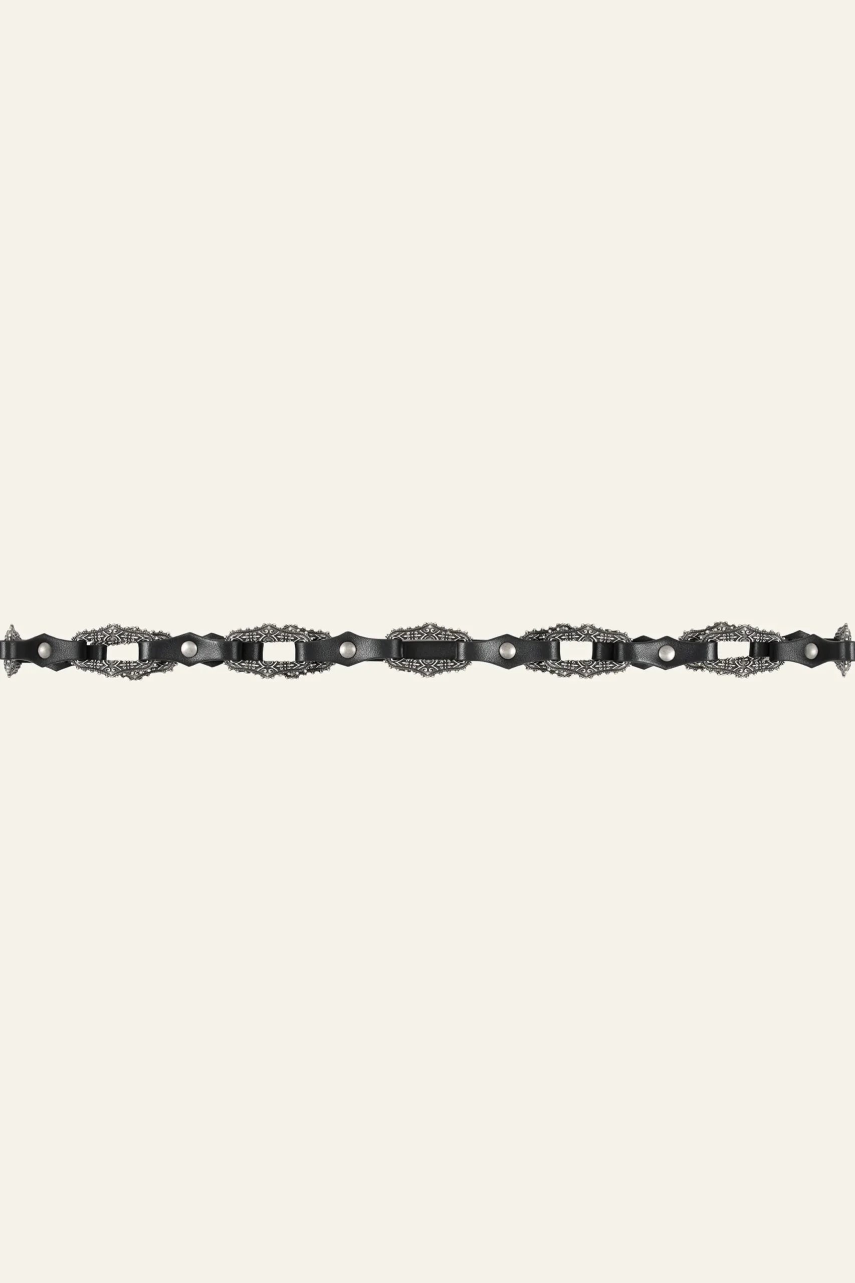 BAPTISTE leather statement belt