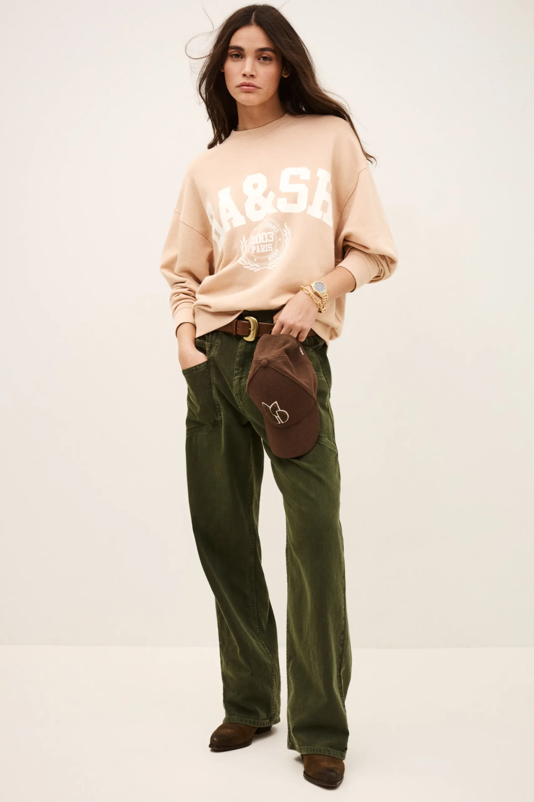 BENJAMIN patterned cotton sweatshirt