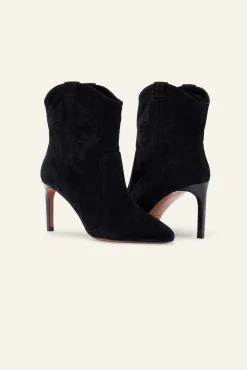 CAITLIN suede high heel ankle boots