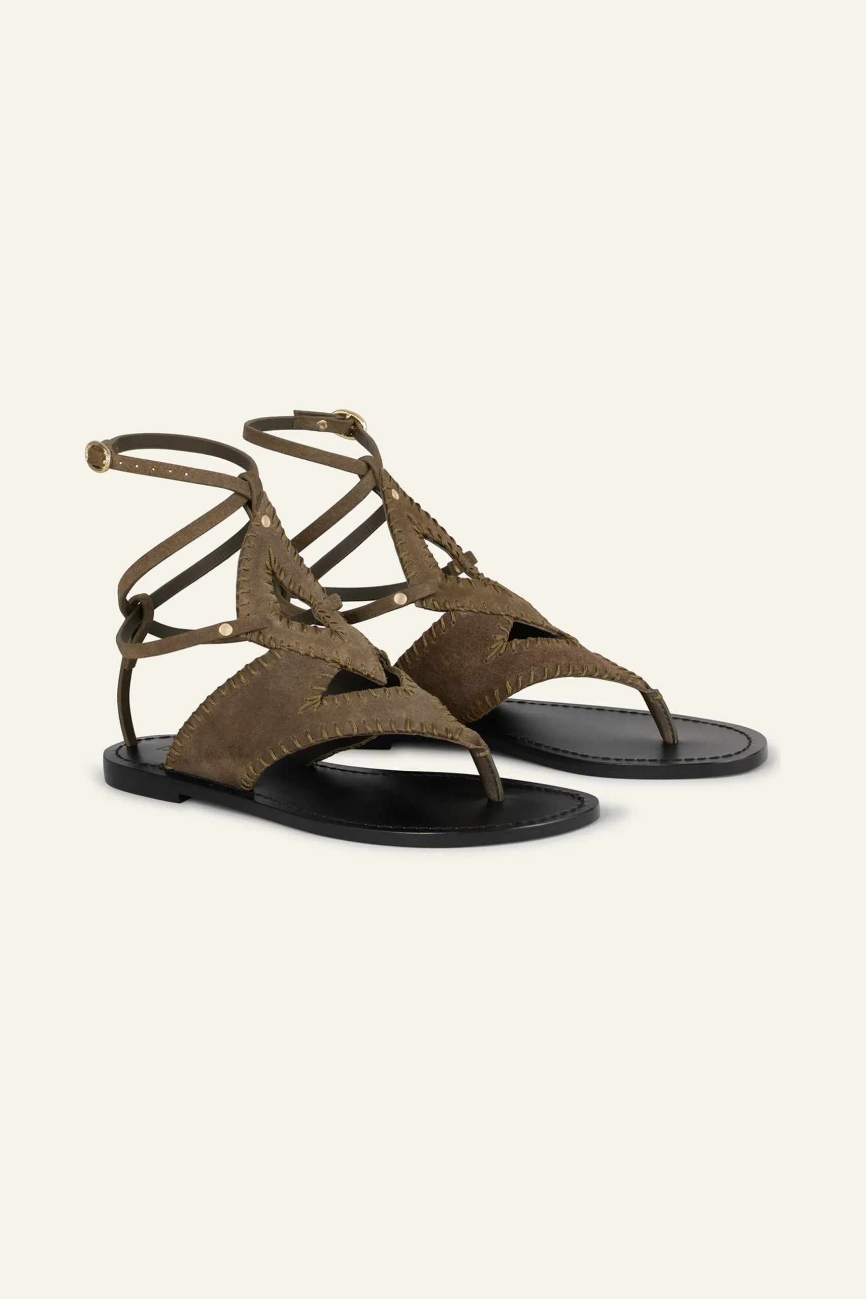 CAPRI flat suede sandals