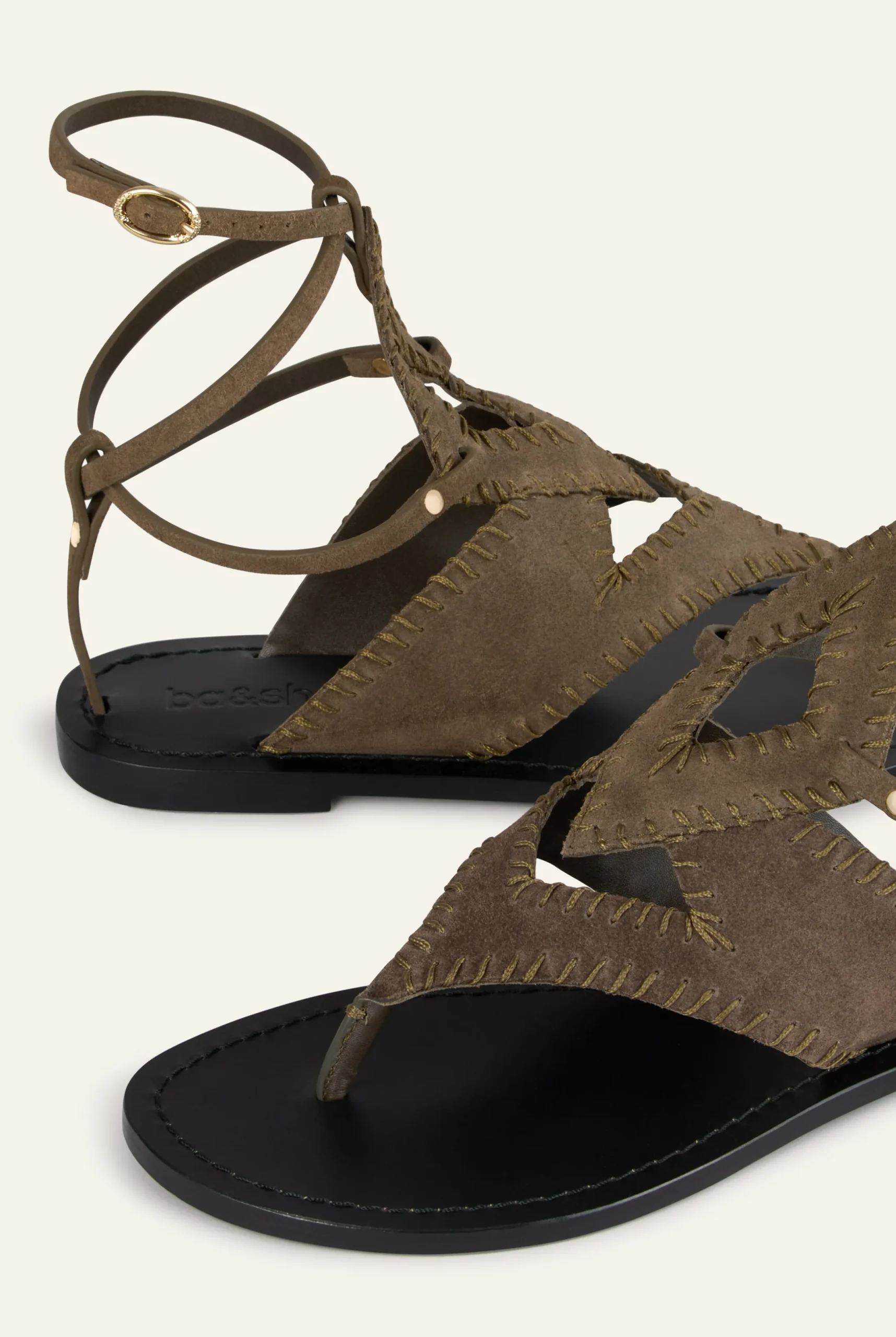 CAPRI flat suede sandals