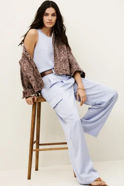 CARY wide-leg cargo pants