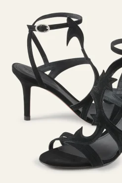 CATE suede heeled sandals