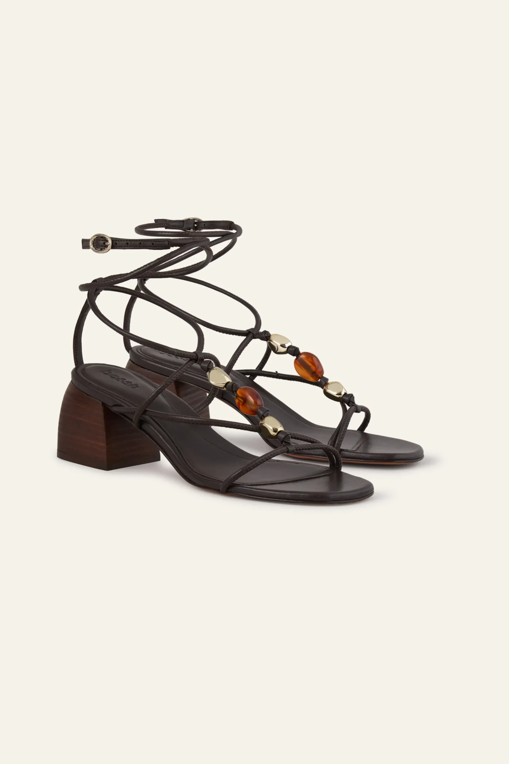 CAYA heeled leather sandals