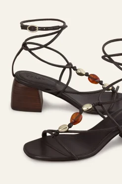 CAYA heeled leather sandals