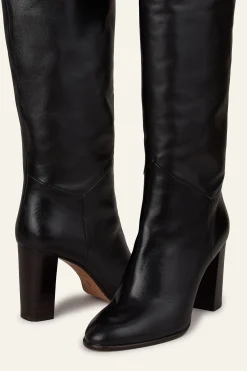 CIRY Black polished leather boots