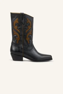 CURTIS leather cowboy-style boots