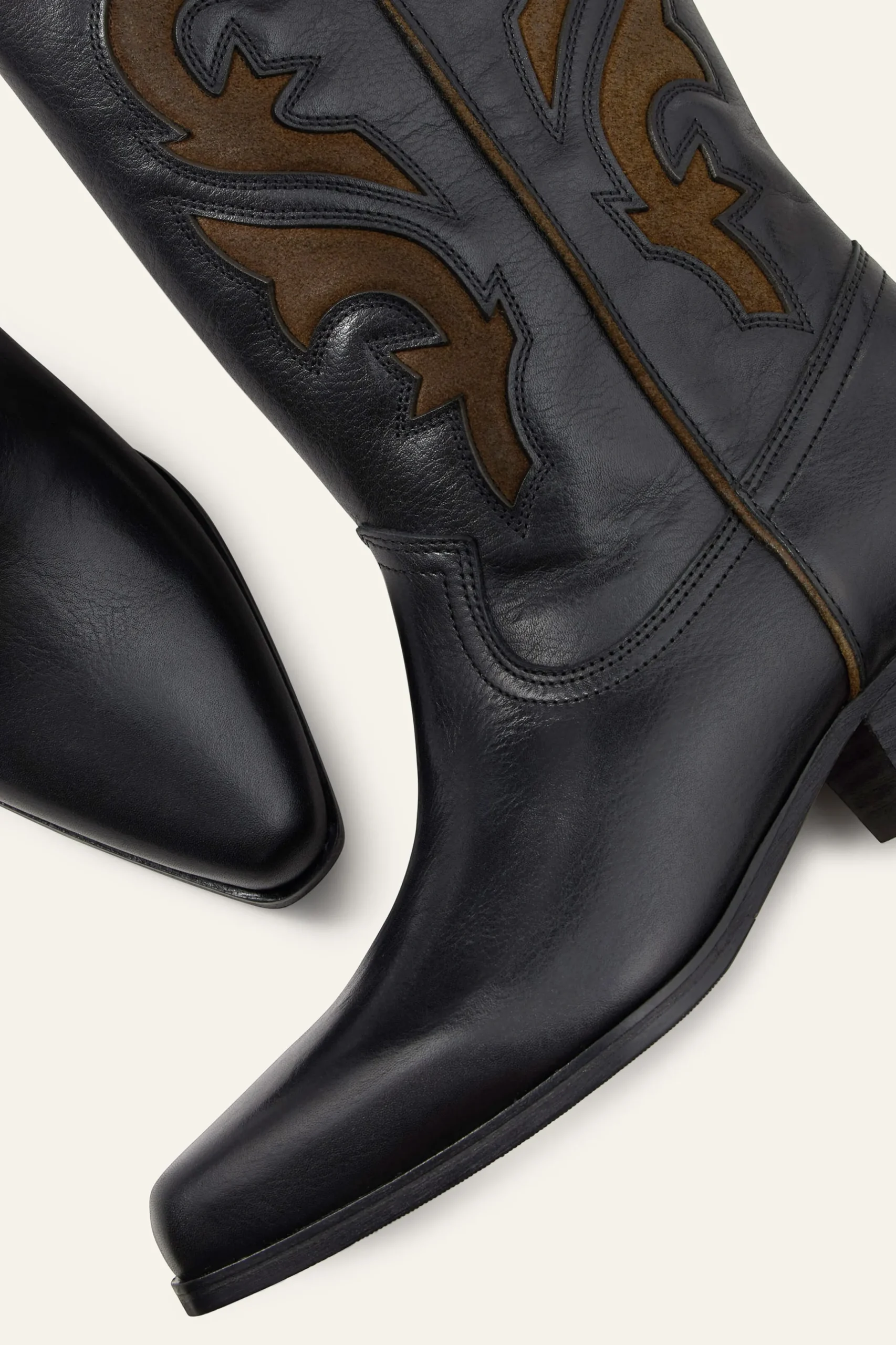 CURTIS leather cowboy-style boots