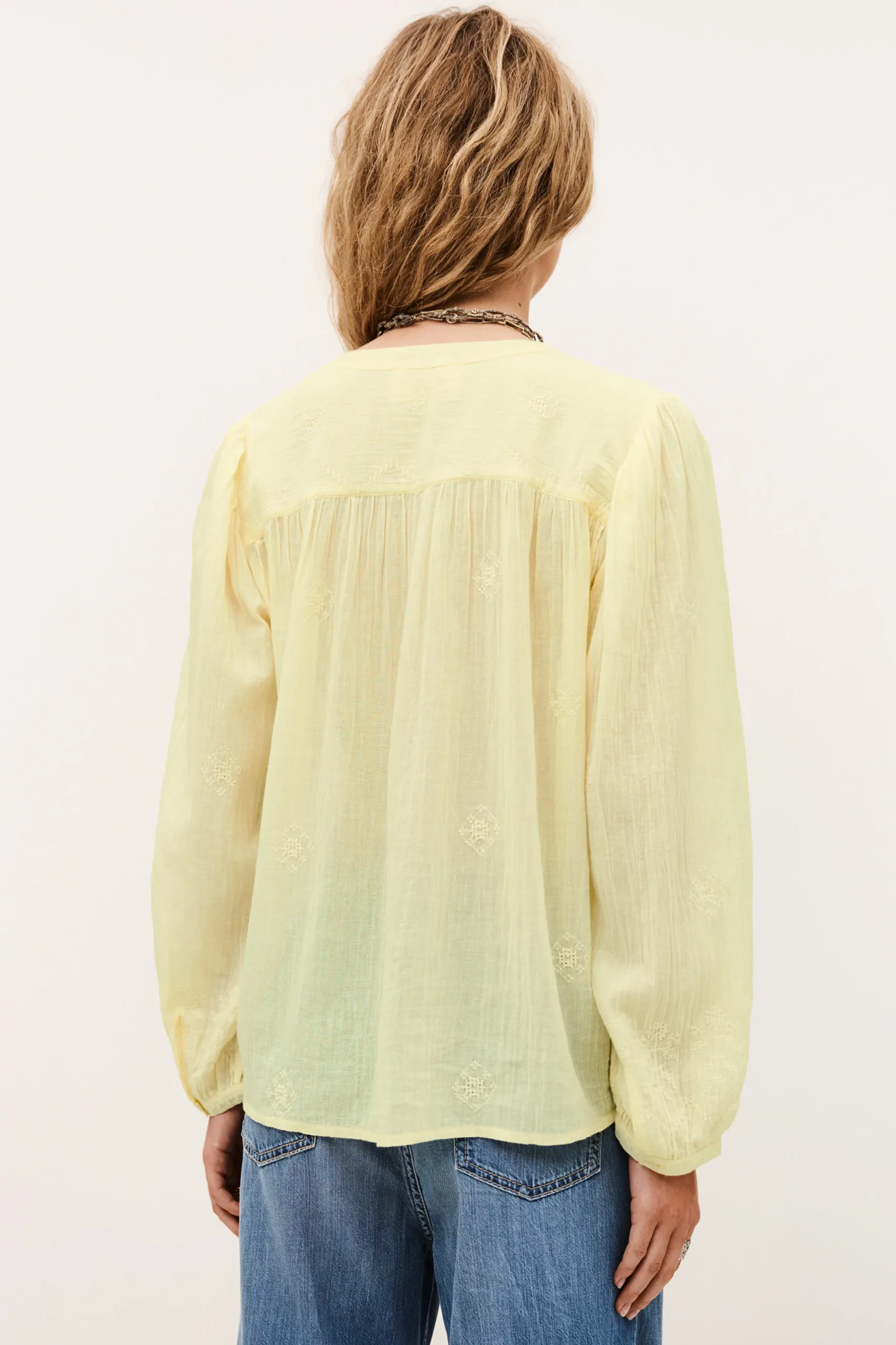 DUHA oversized cotton blouse