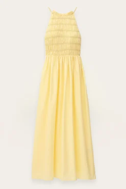 ERIS smocked maxi dress