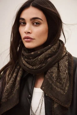 FARY Patterned bandana scarf