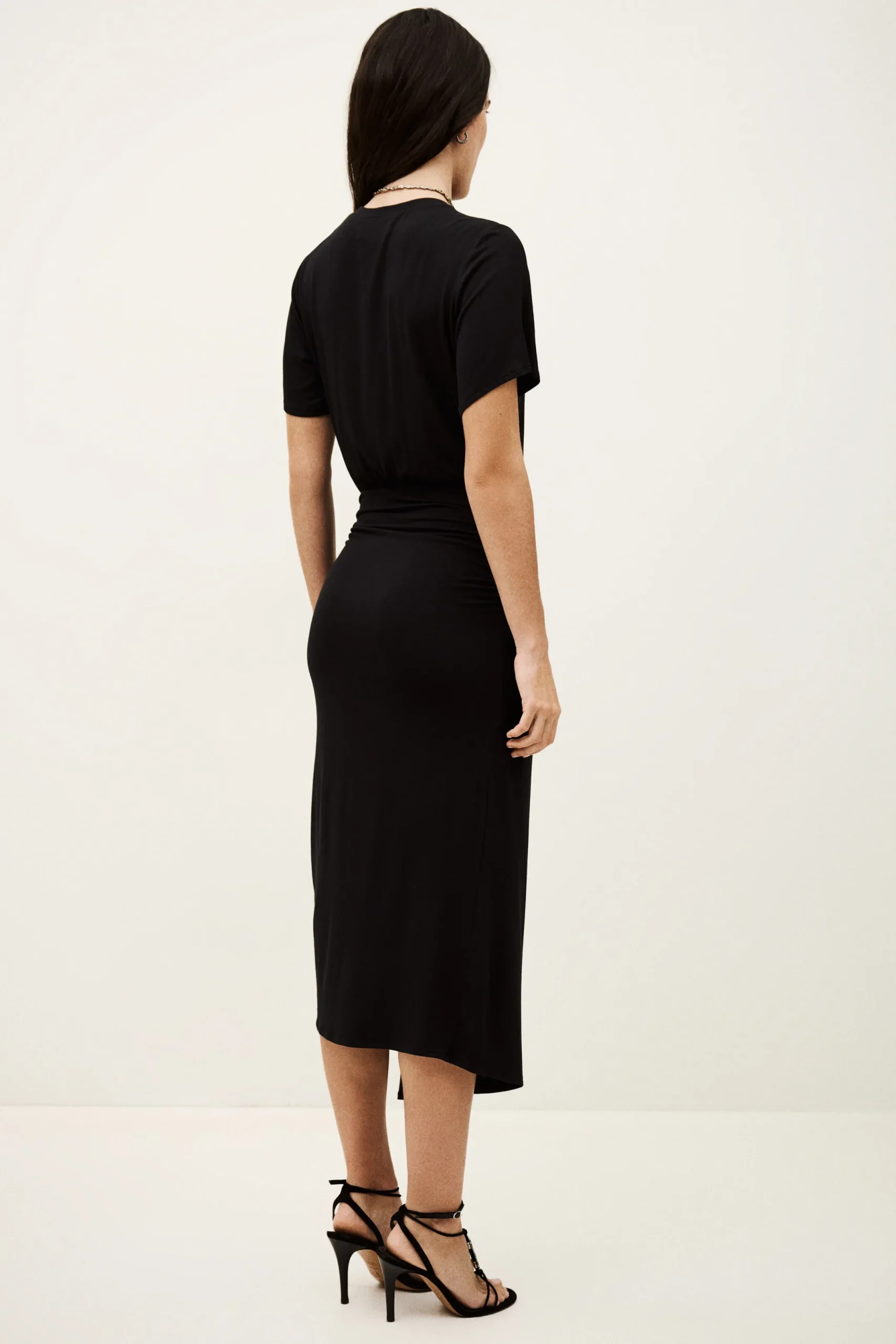 GALTEA draped midi dress
