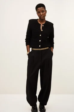 GASPARD decorative knit cardigan