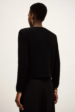 GASPARD decorative knit cardigan