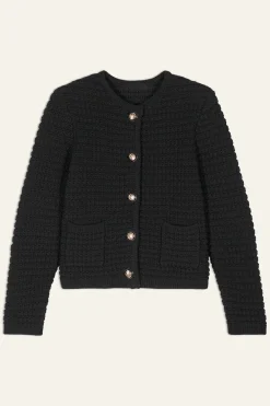 GASPARD decorative knit cardigan