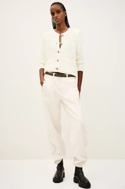 GASPARD decorative knit cardigan