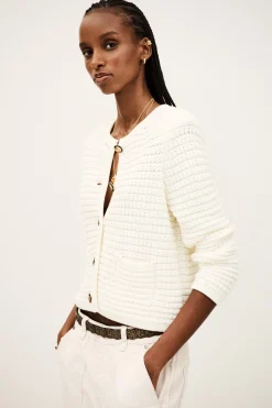GASPARD decorative knit cardigan