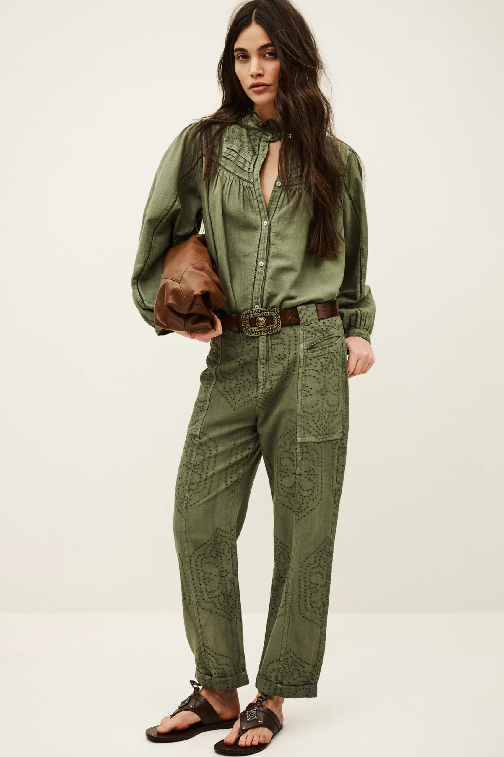 GIANY carrot leg pants