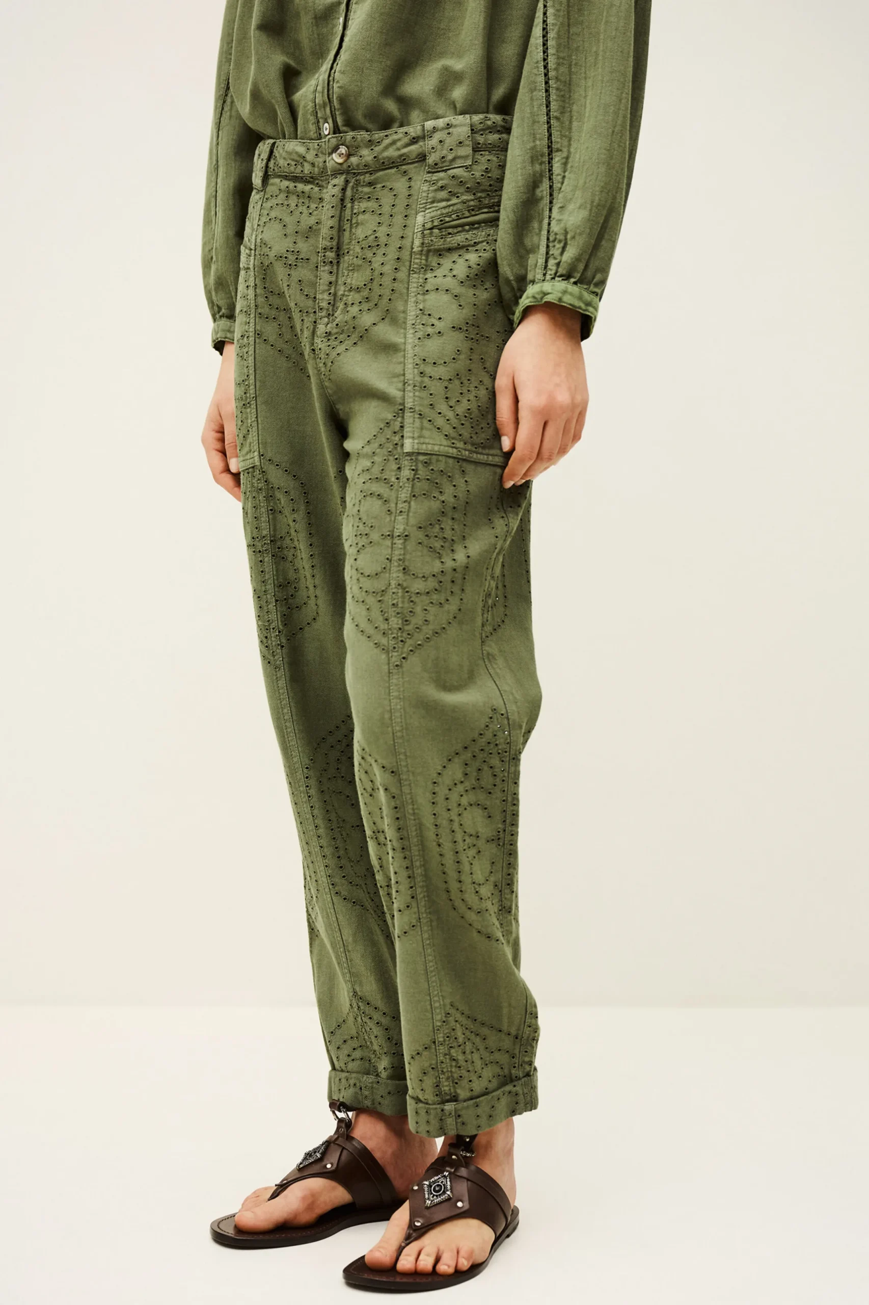 GIANY carrot leg pants