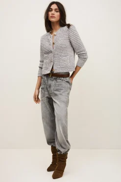 GUSPA cropped button-up cardigan
