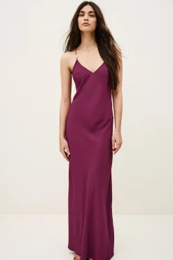 HANY fluid viscose backless dress