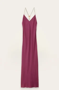 HANY fluid viscose backless dress