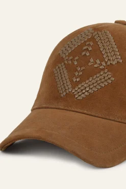 HARSHA leather baseball cap