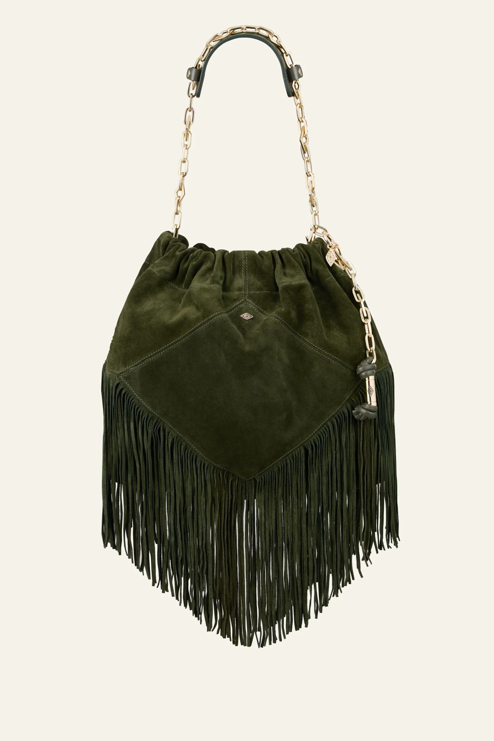 JUNE fringed suede bag