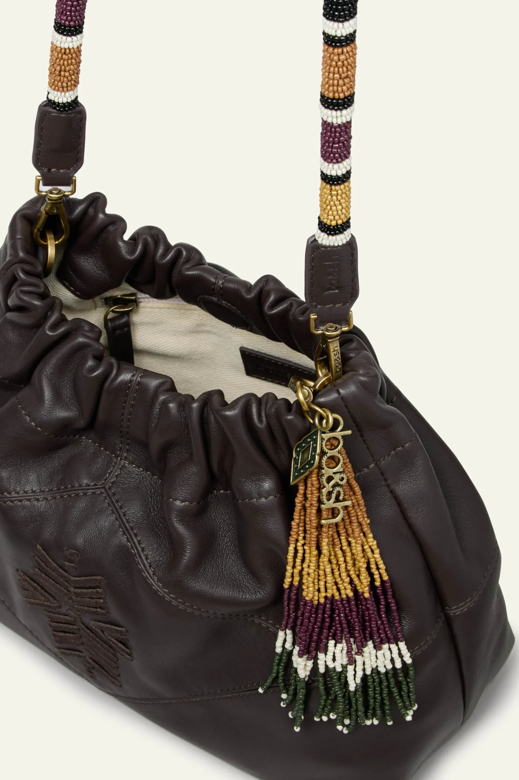 JUNE mini beaded tote bag