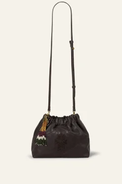 JUNE mini beaded tote bag
