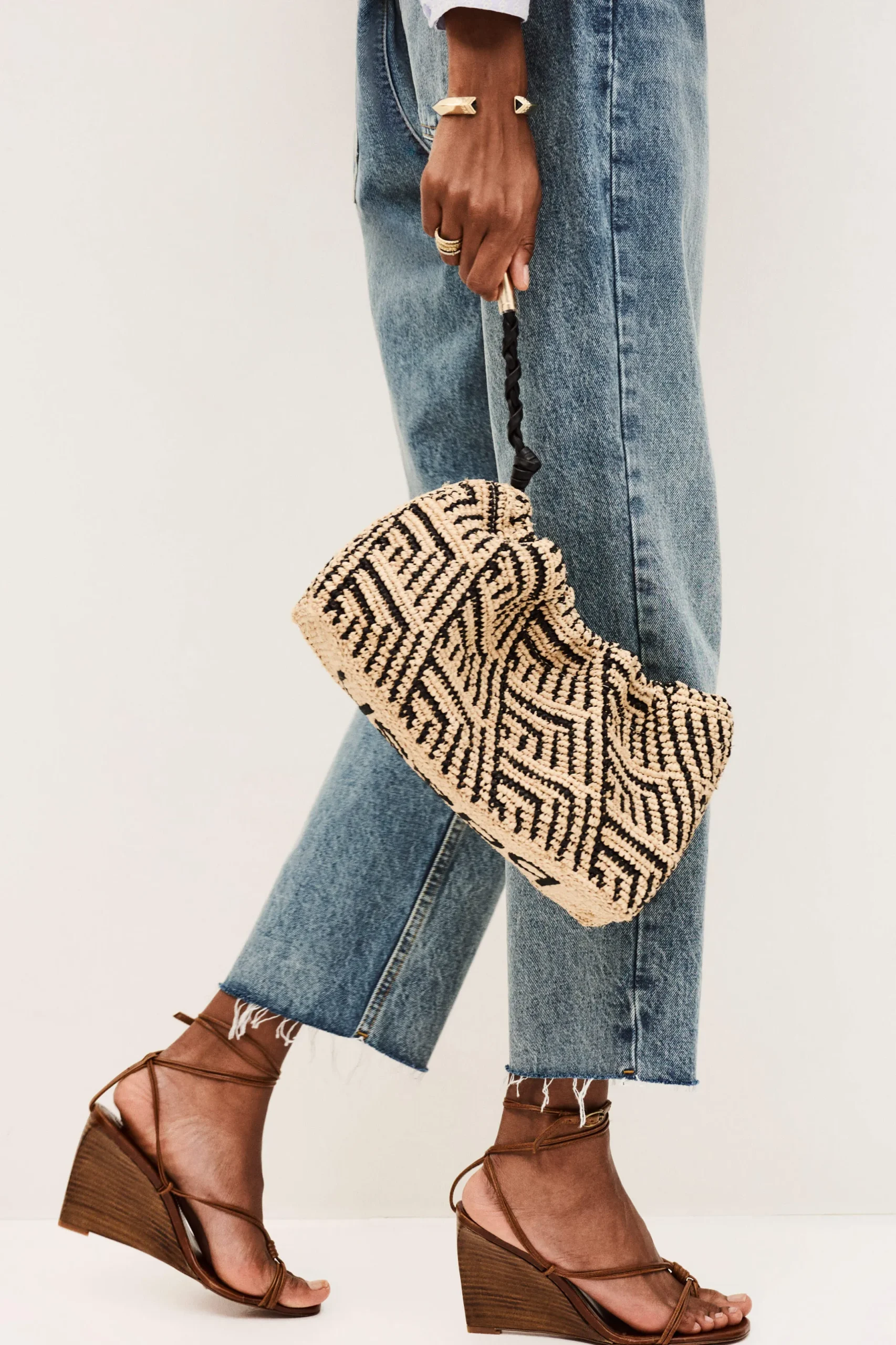 JUNE raffia bag