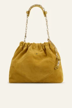 JUNE suede tote bag