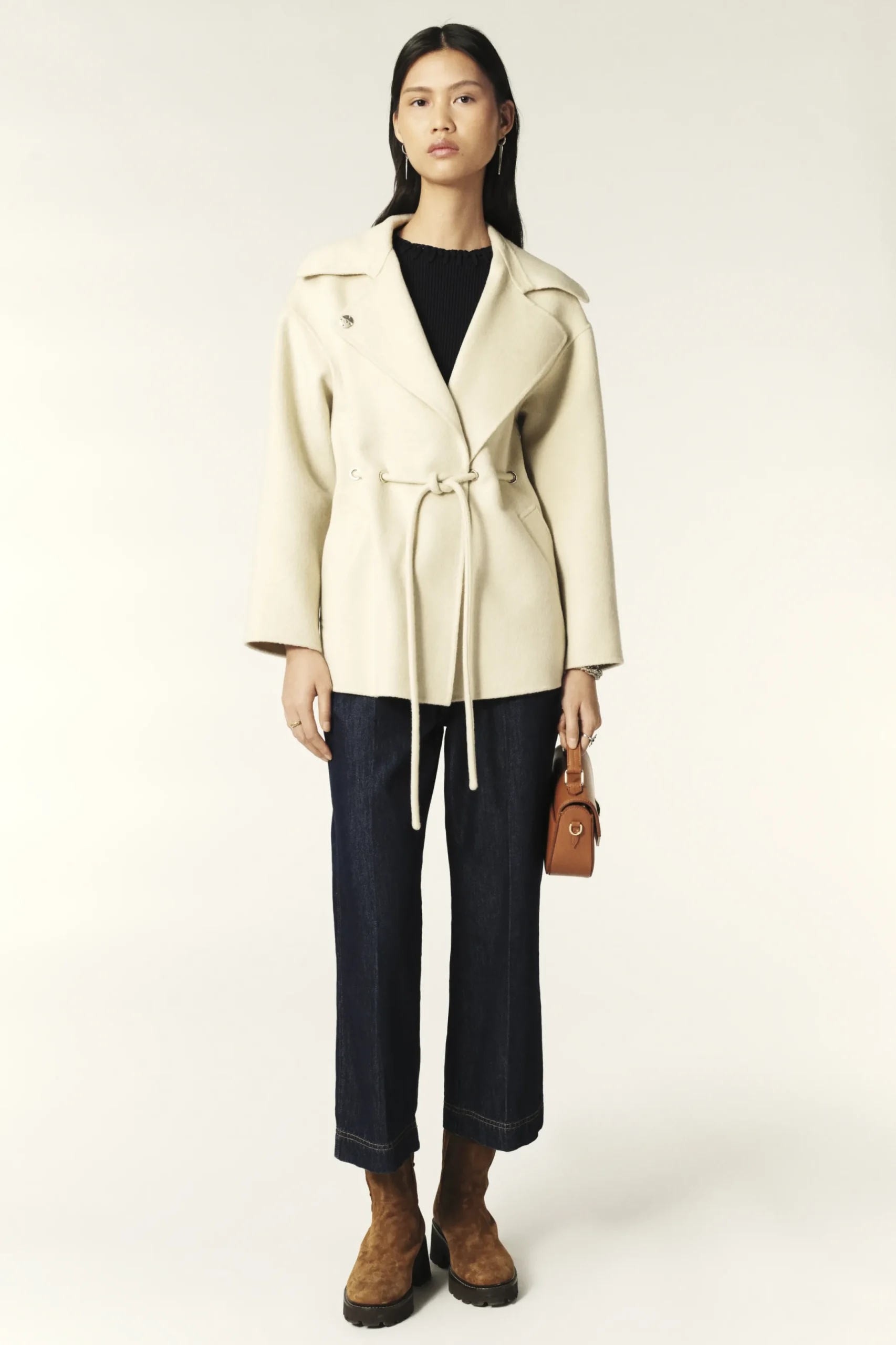 KAM belted coat