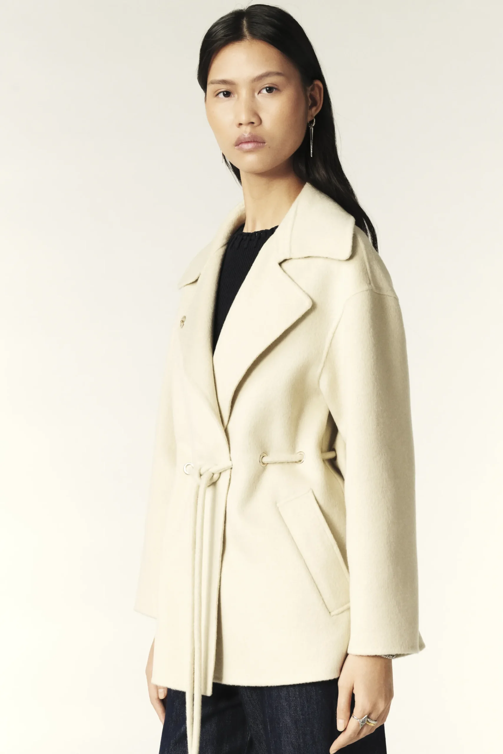 KAM belted coat