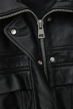 KASSIA oversize leather jacket