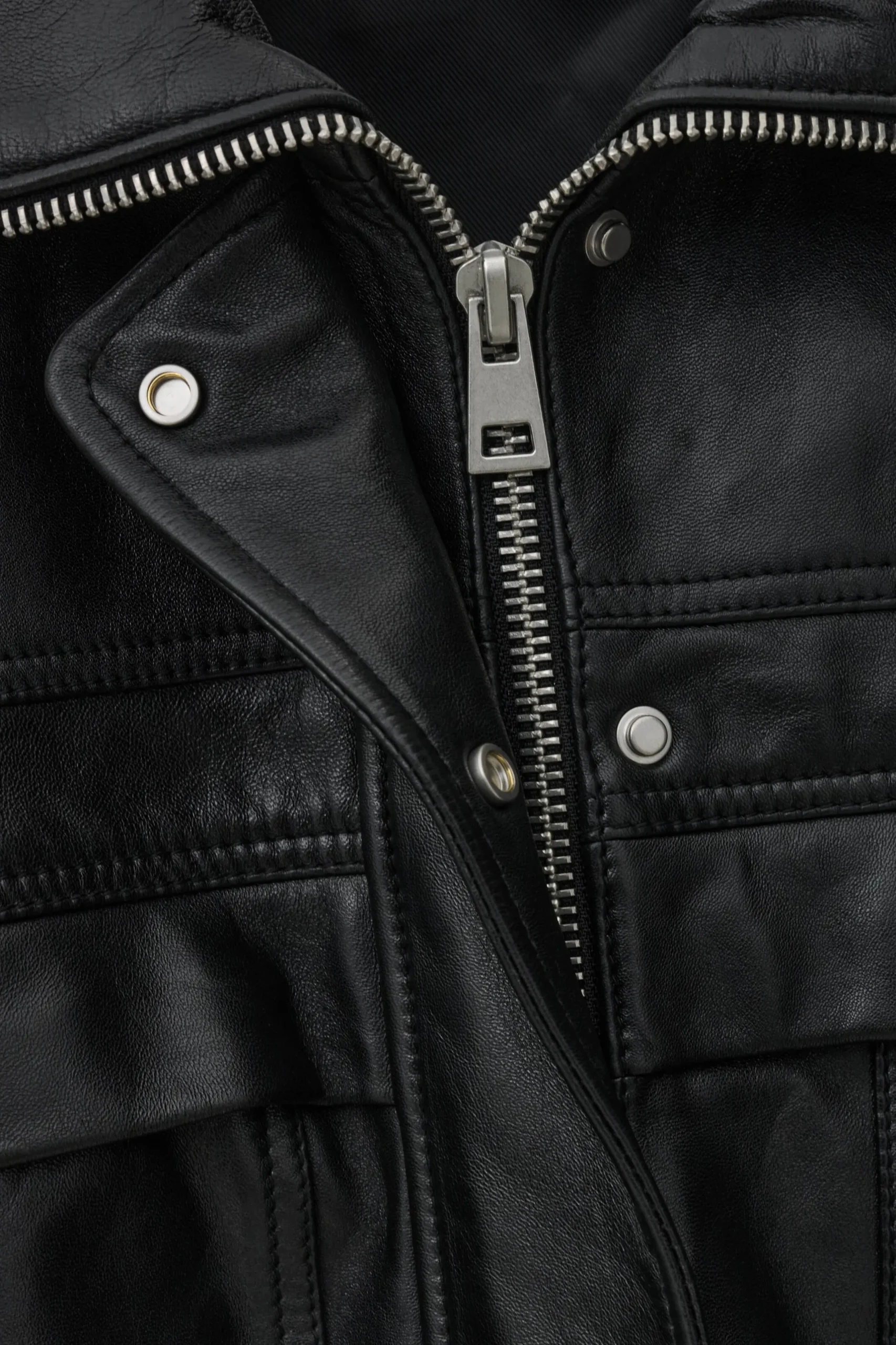 KASSIA oversize leather jacket