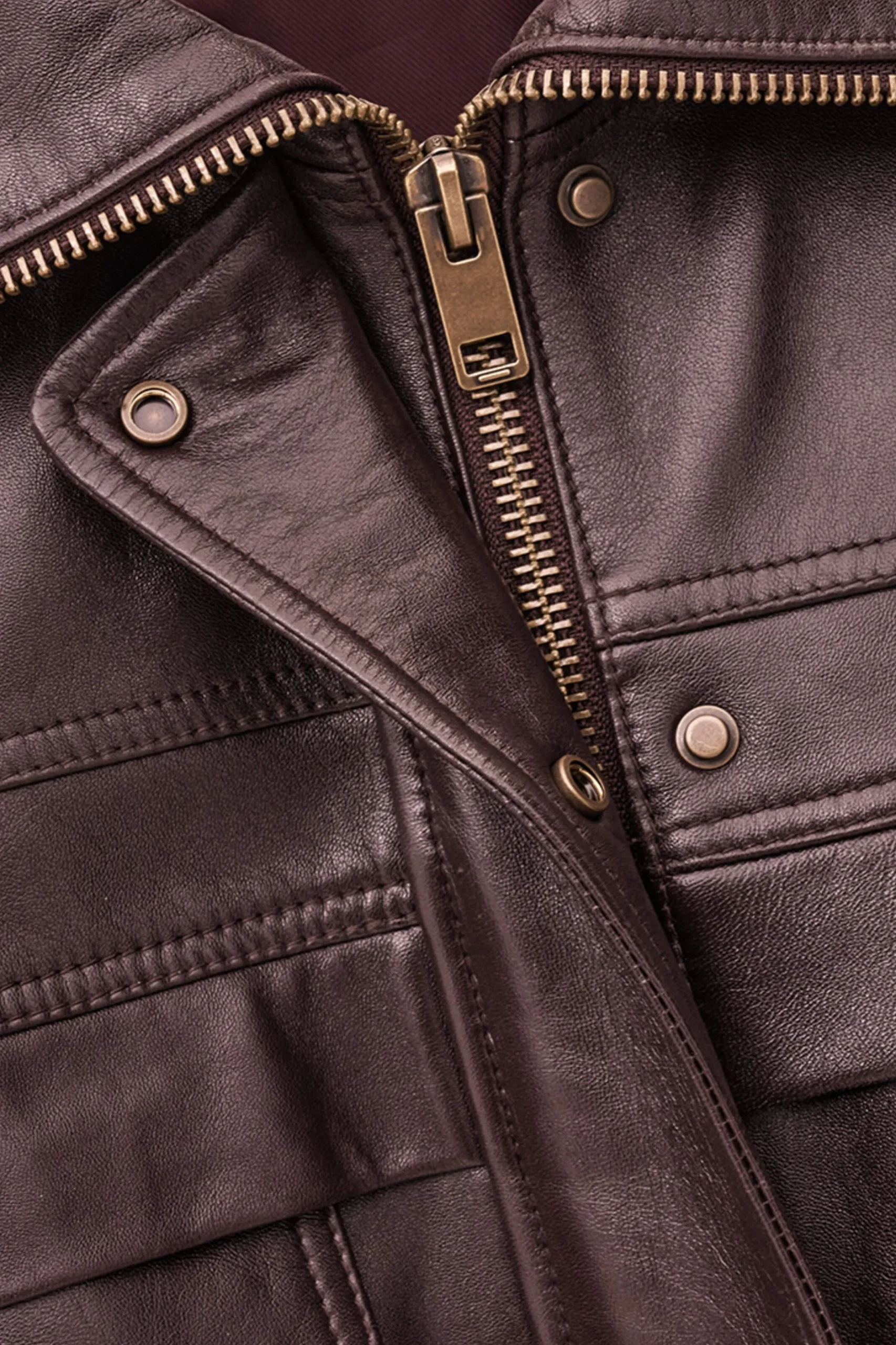 KASSIA oversize leather jacket