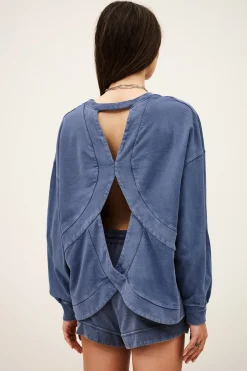 KEYRA oversize cotton sweatshirt