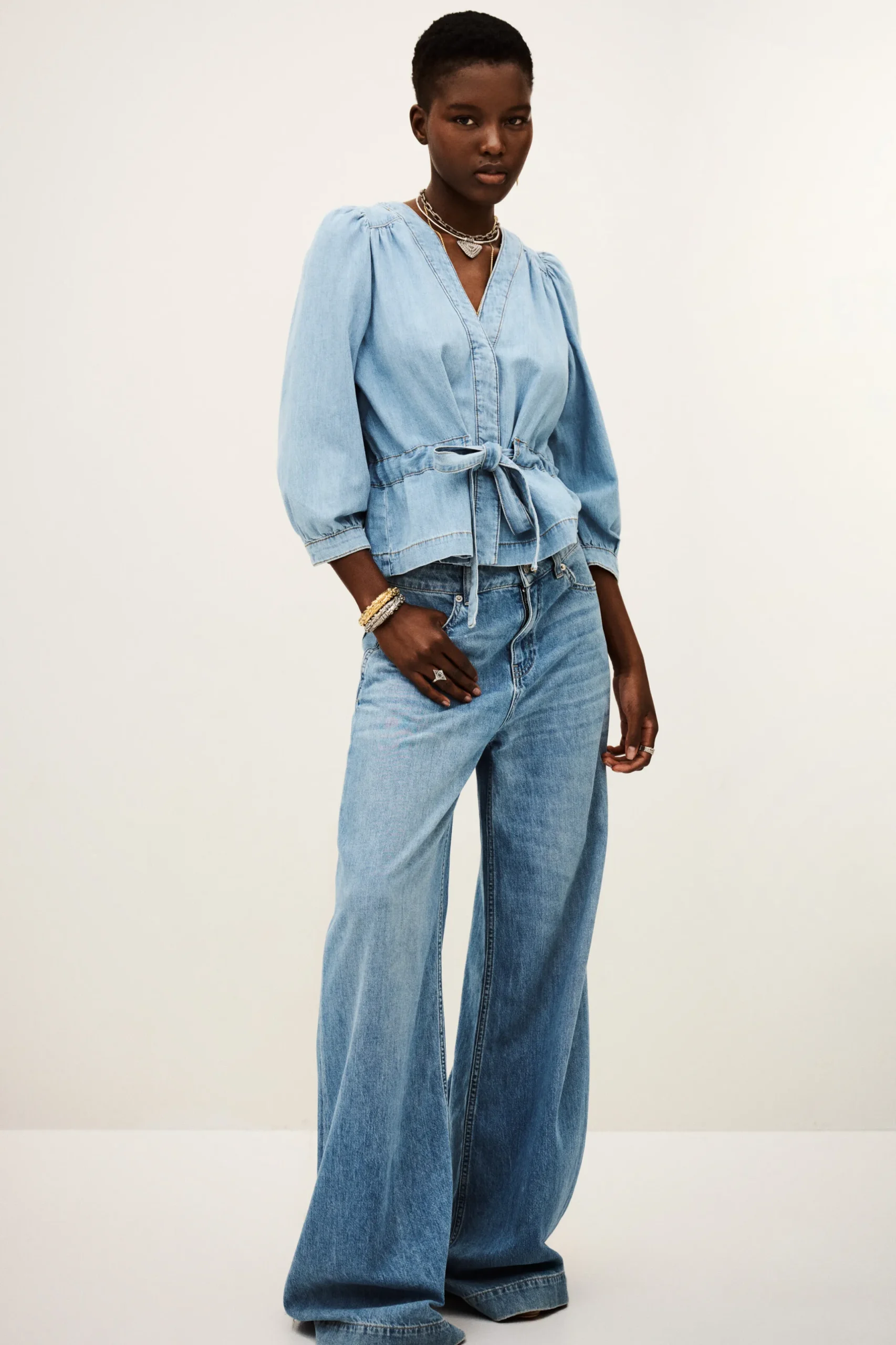 LAVINA long-sleeve top