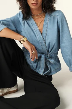 LAVINA long-sleeve top