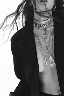 LINA long ring necklace