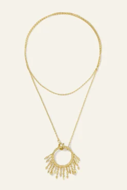 LINA long ring necklace