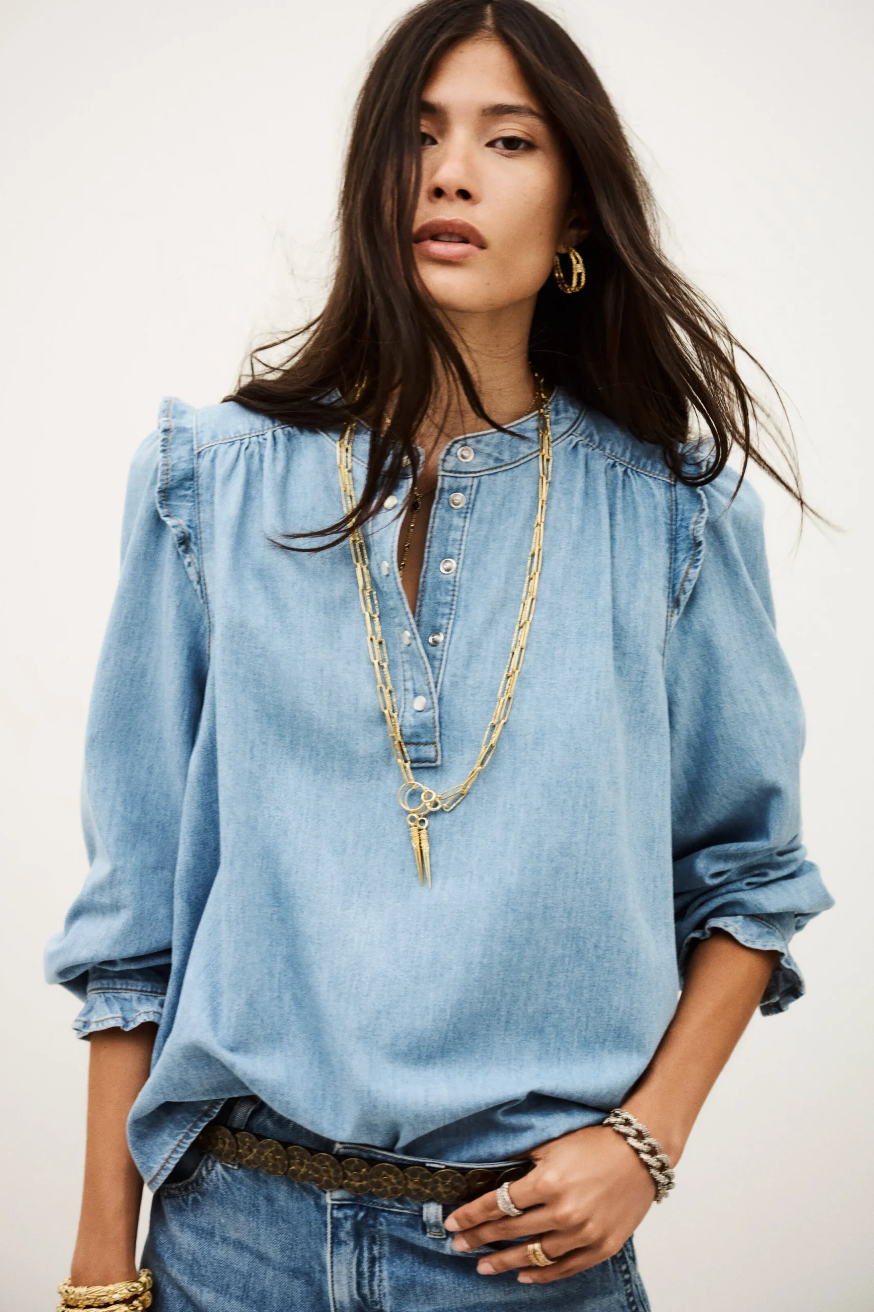 LIO denim top