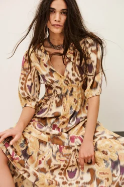 MADELIA patterned midi dress