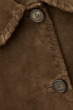 MAENA long suede coat