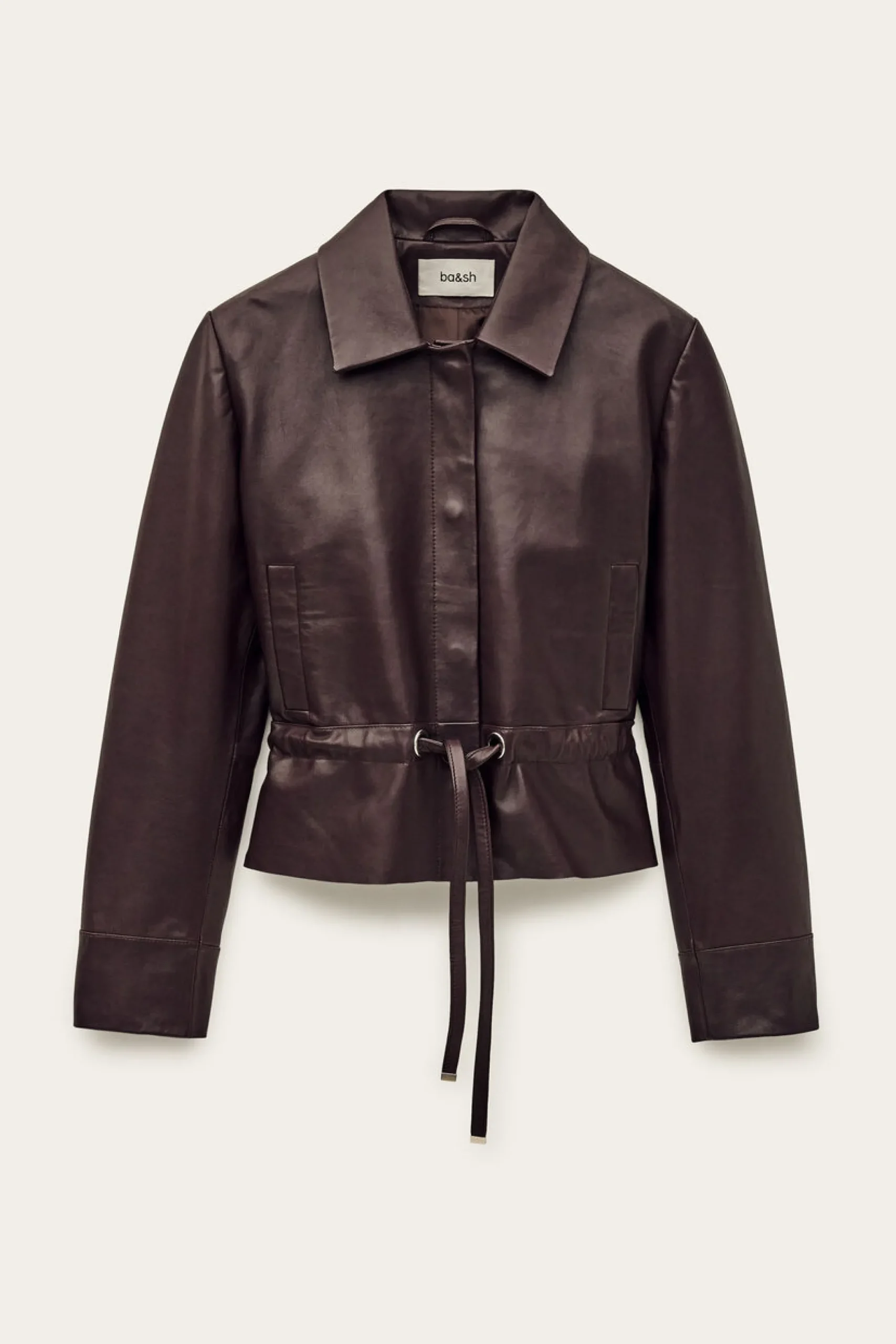 MANITA cropped leather jacket