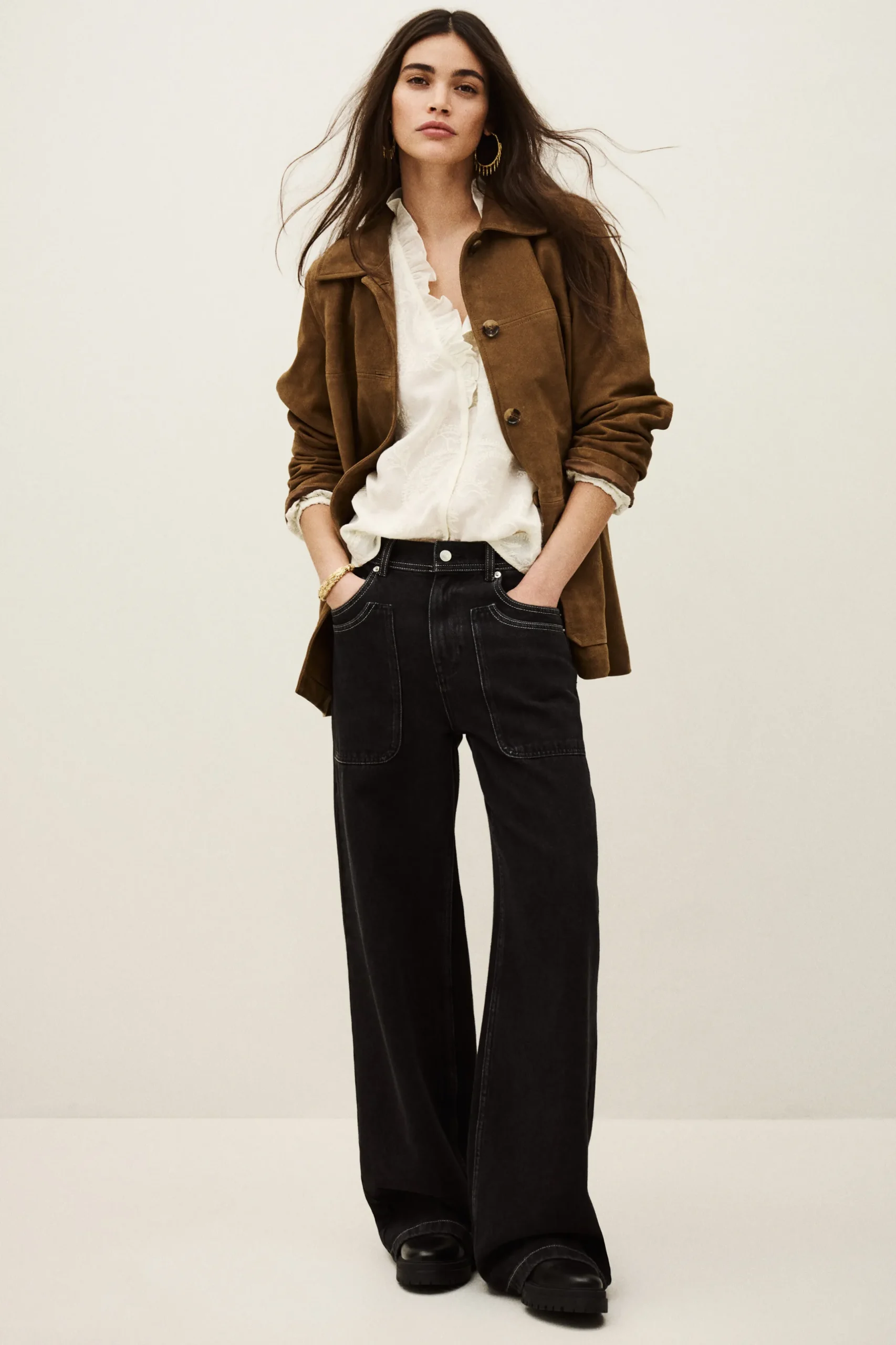 MARIO long velvet jacket
