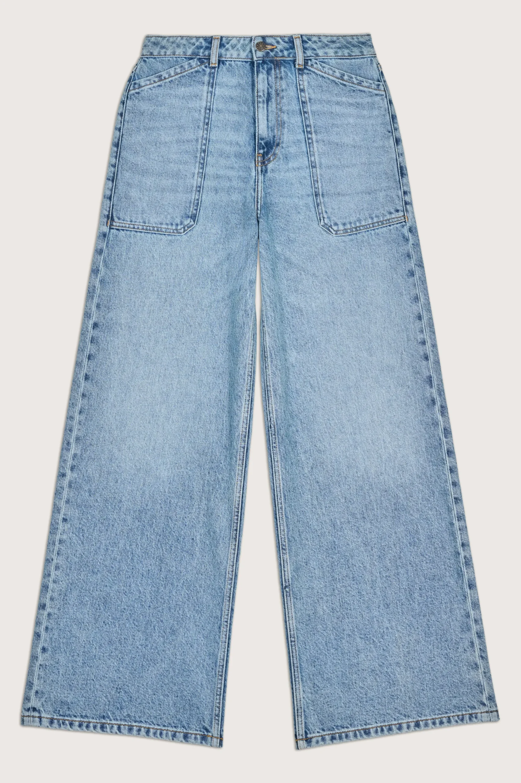 MELLOU wide-leg blue jeans